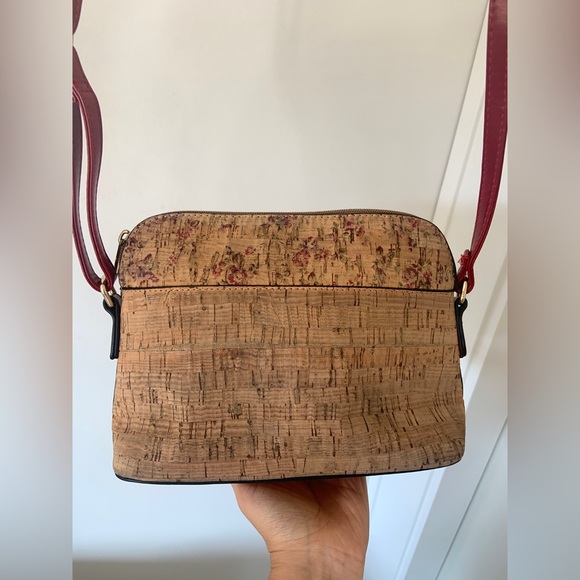 Portuguese cork and red vegan leather purse - Picture 10 of 13